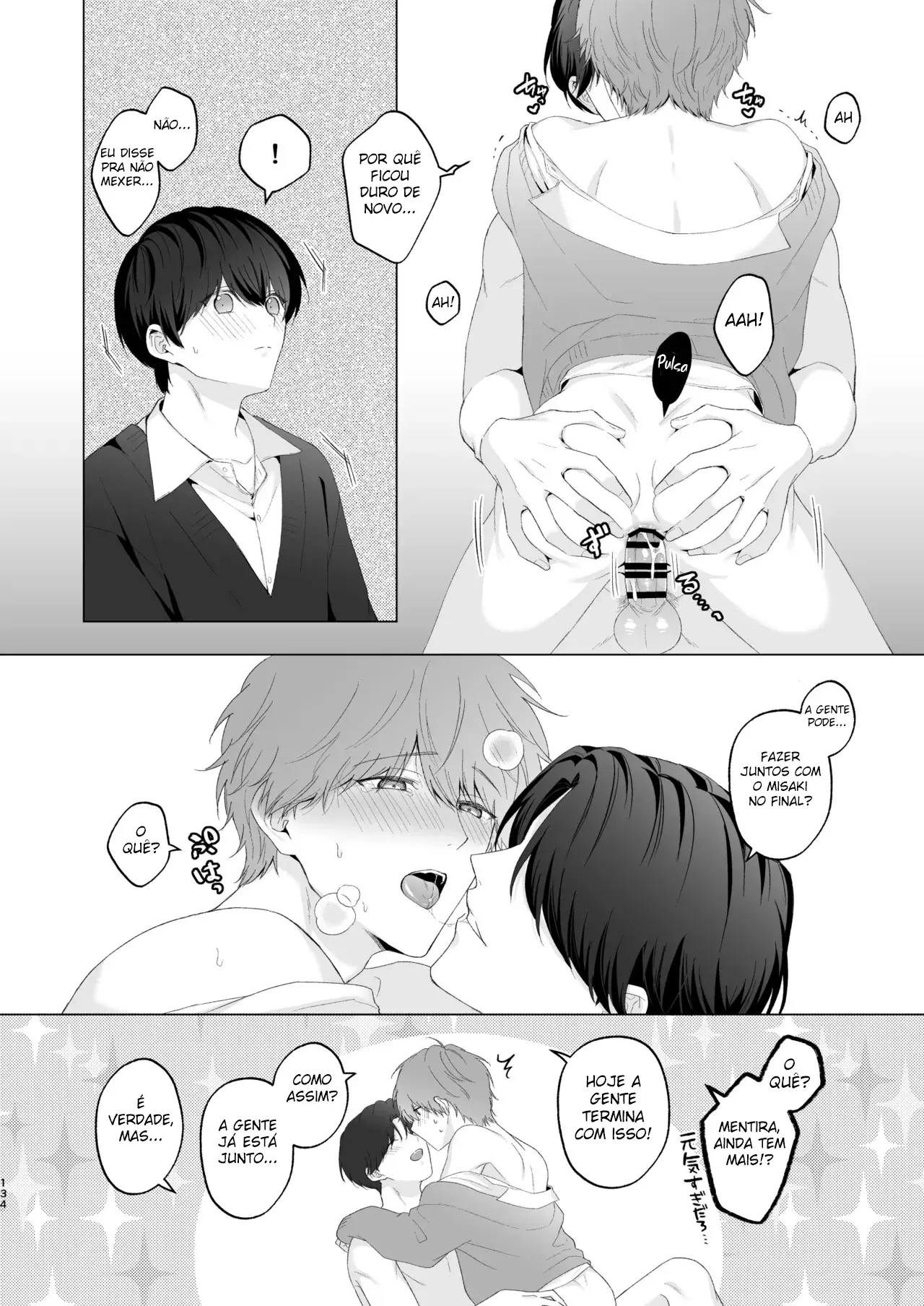 Três Irmãos, Muito Próximos, Fazendo Coisas Safadezas e Recebendo Sexo Oral Hentai – Página 133