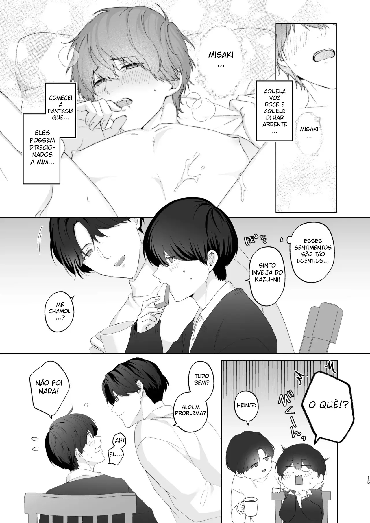 Três Irmãos, Muito Próximos, Fazendo Coisas Safadezas e Recebendo Sexo Oral Hentai – Página 14