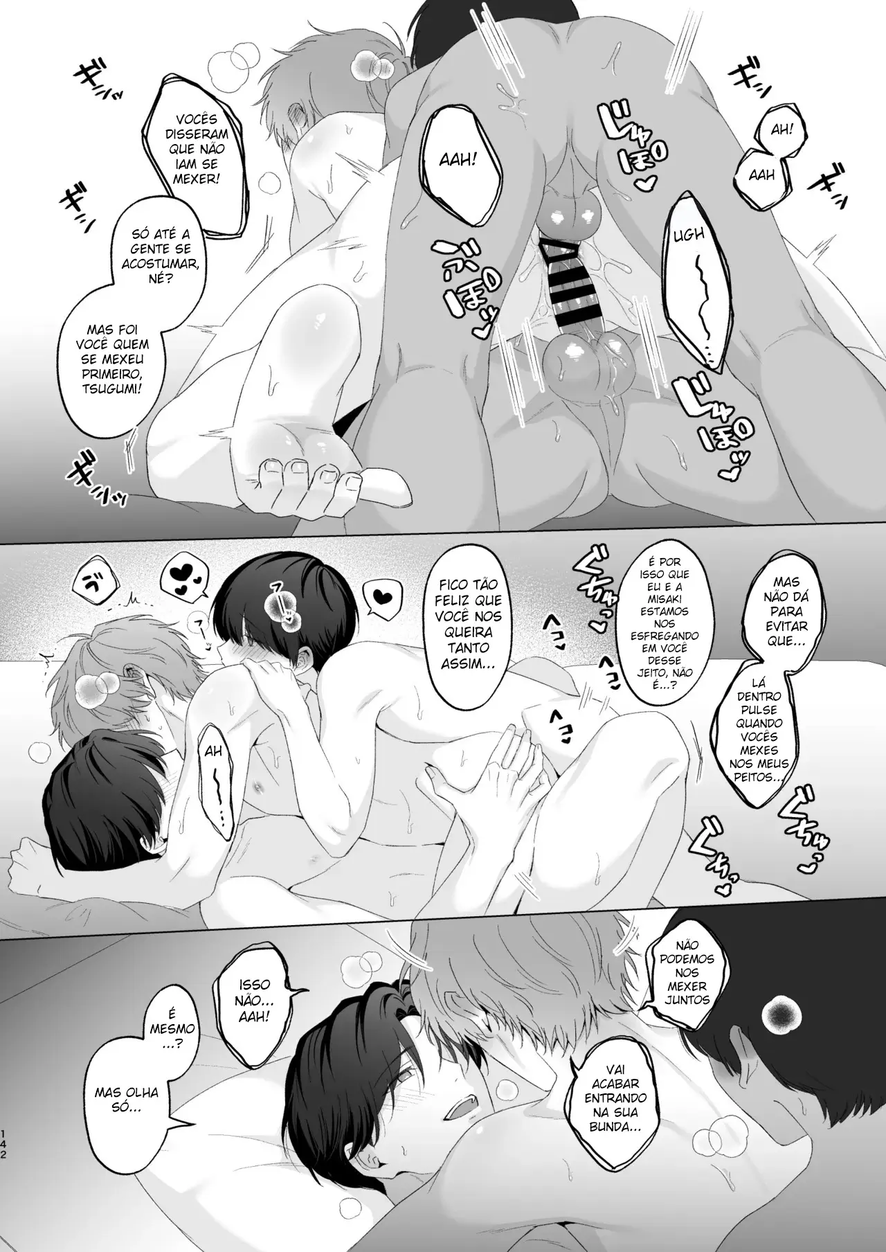 Três Irmãos, Muito Próximos, Fazendo Coisas Safadezas e Recebendo Sexo Oral Hentai – Página 141