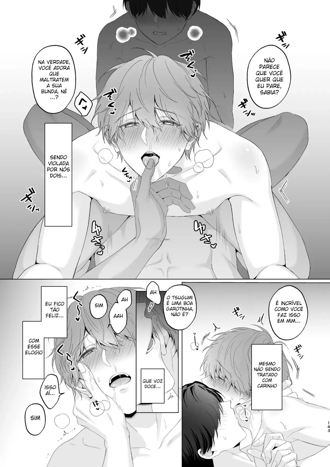 Três Irmãos, Muito Próximos, Fazendo Coisas Safadezas e Recebendo Sexo Oral Hentai – Página 142