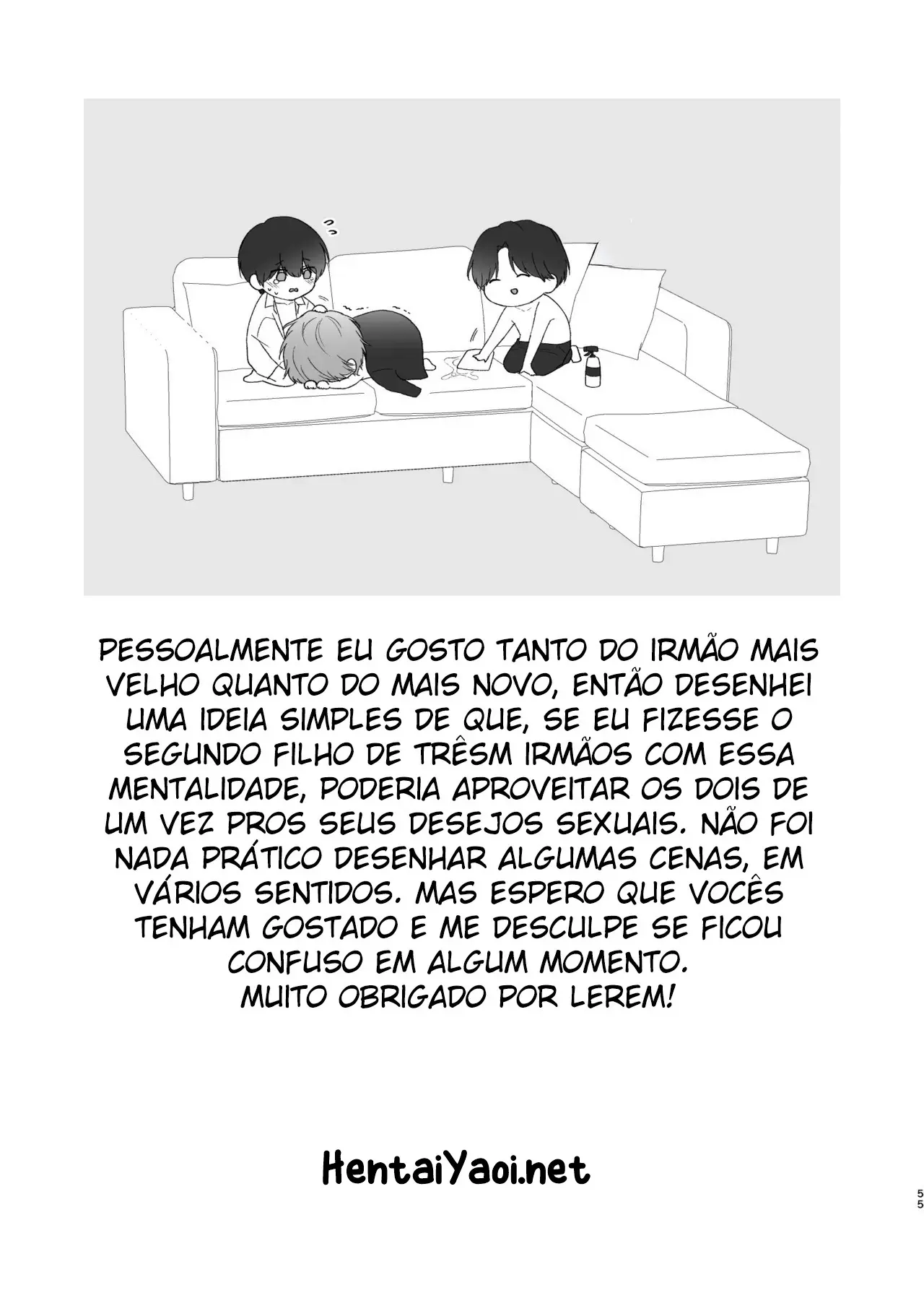 Três Irmãos, Muito Próximos, Fazendo Coisas Safadezas e Recebendo Sexo Oral Hentai – Página 154
