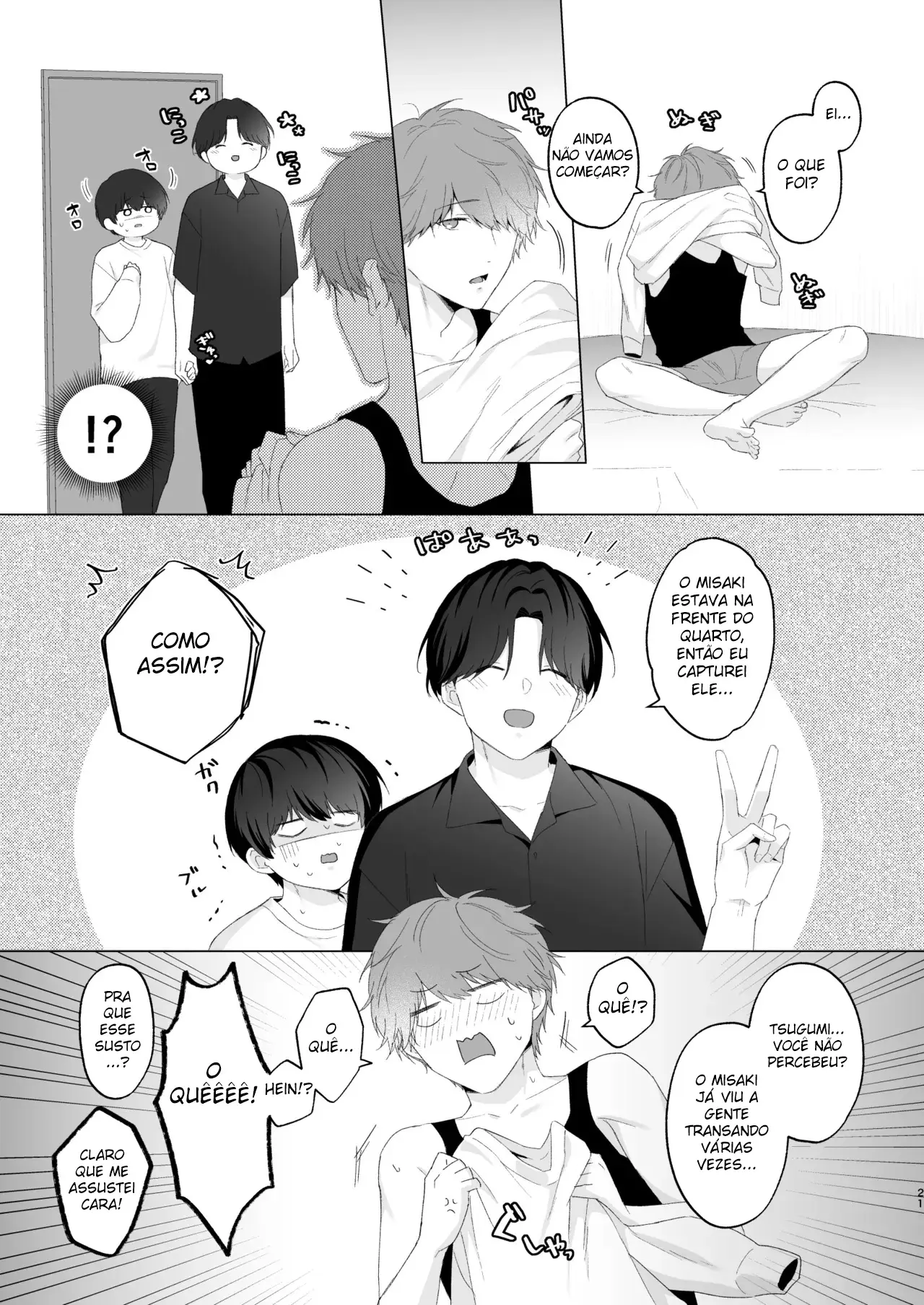 Três Irmãos, Muito Próximos, Fazendo Coisas Safadezas e Recebendo Sexo Oral Hentai – Página 20