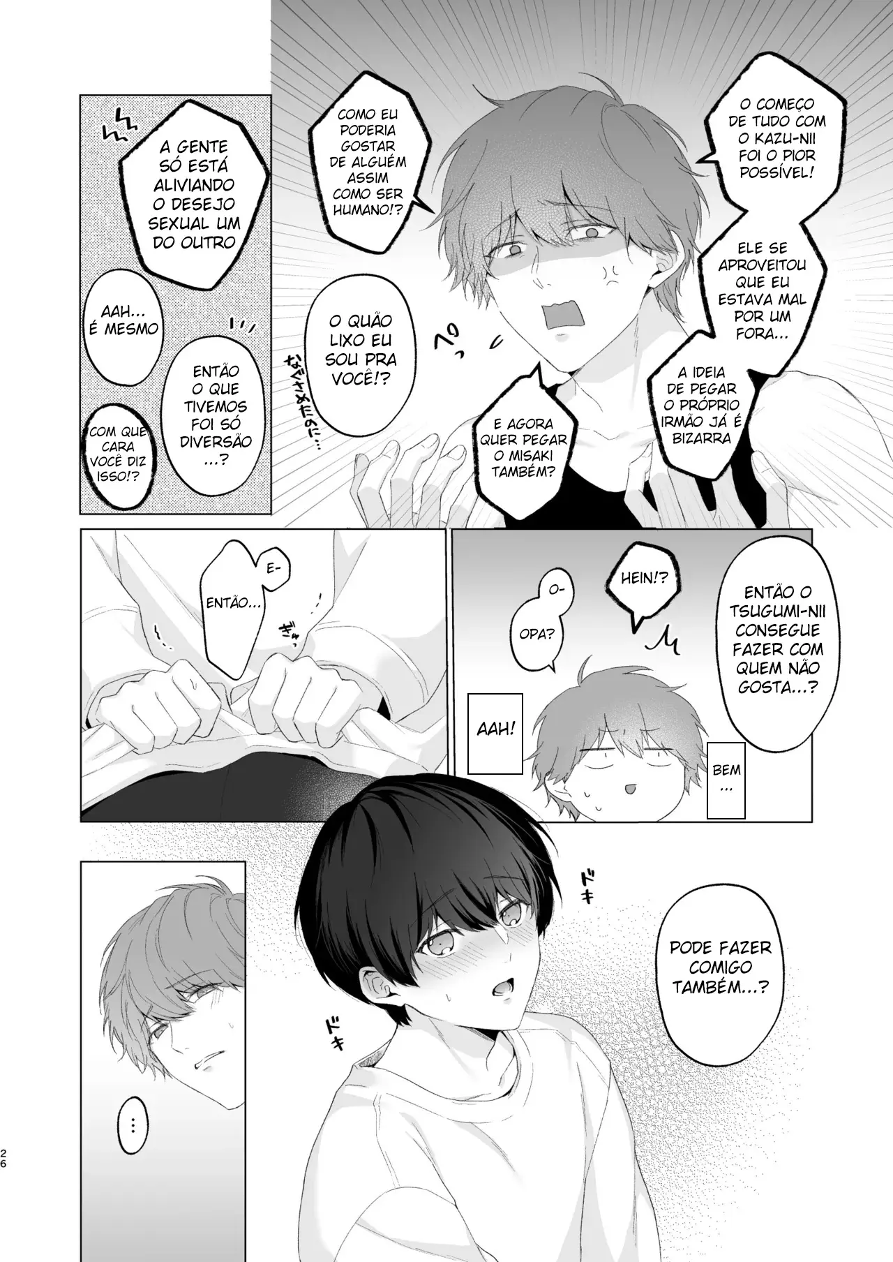 Três Irmãos, Muito Próximos, Fazendo Coisas Safadezas e Recebendo Sexo Oral Hentai – Página 25