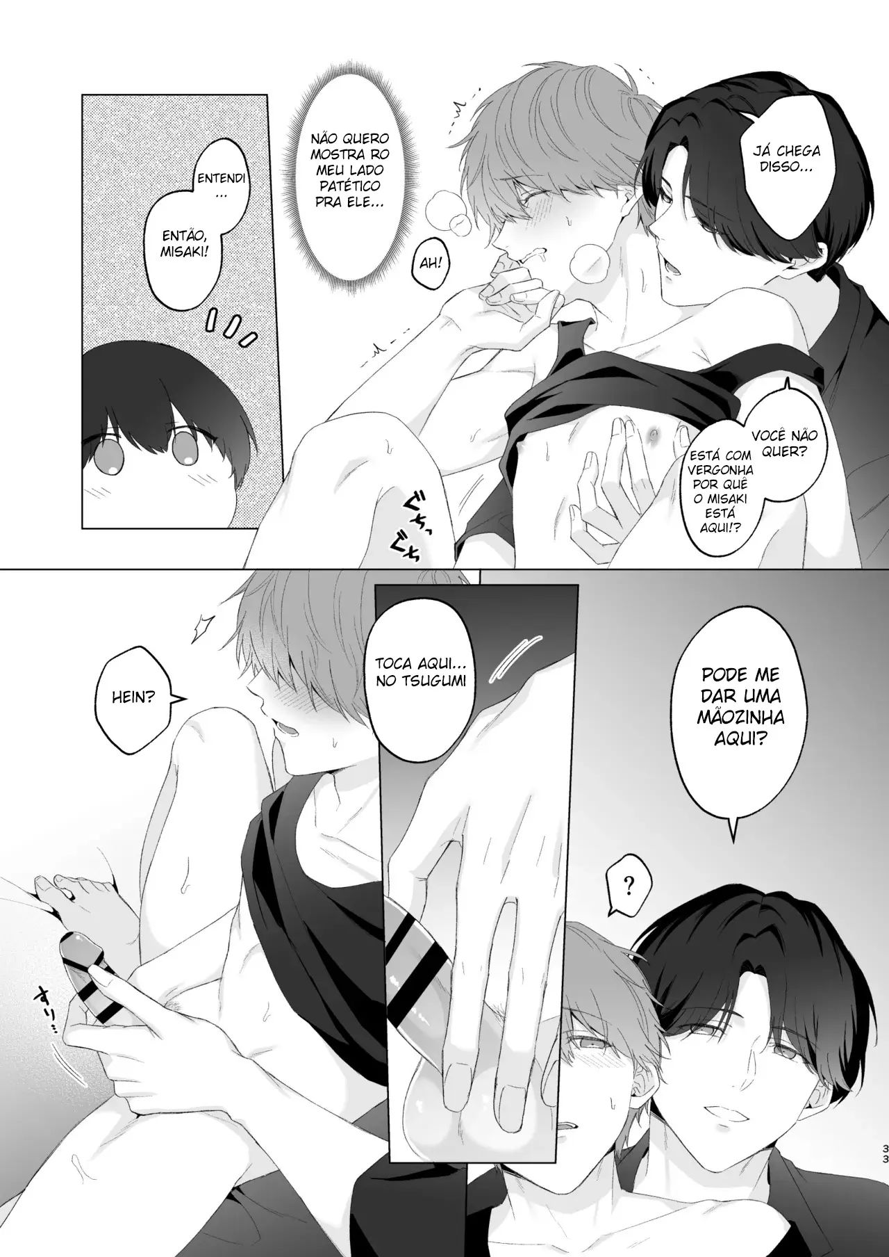 Três Irmãos, Muito Próximos, Fazendo Coisas Safadezas e Recebendo Sexo Oral Hentai – Página 32