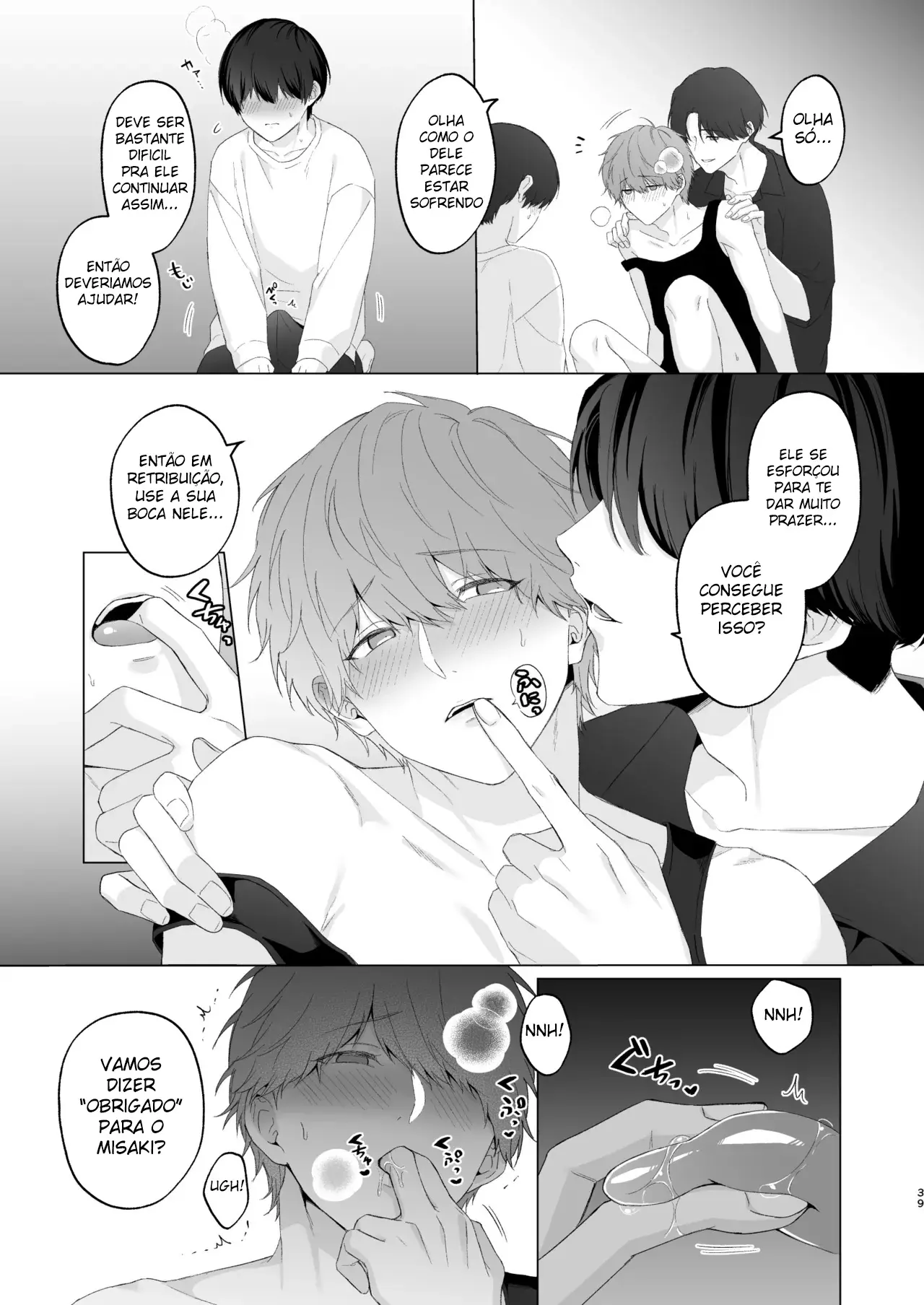 Três Irmãos, Muito Próximos, Fazendo Coisas Safadezas e Recebendo Sexo Oral Hentai – Página 38