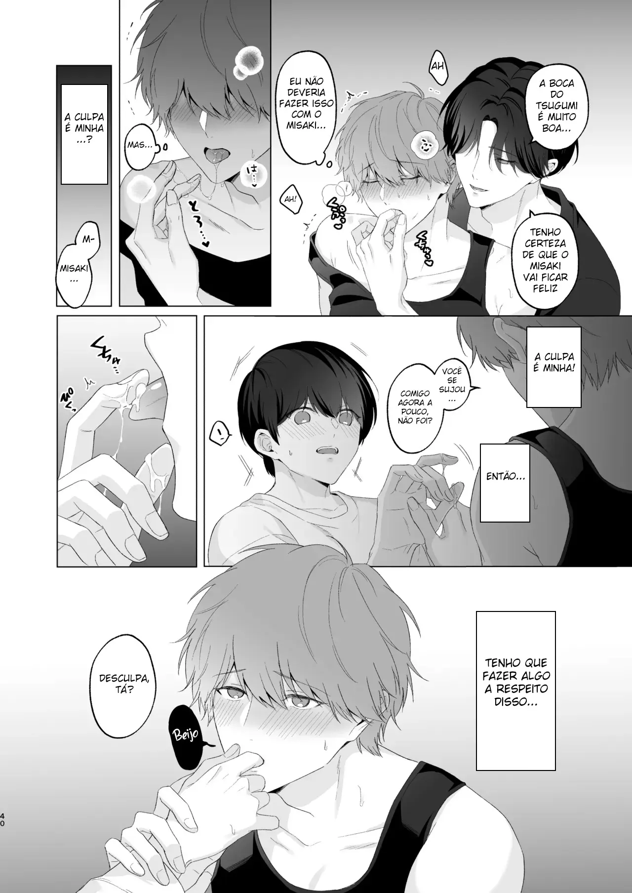 Três Irmãos, Muito Próximos, Fazendo Coisas Safadezas e Recebendo Sexo Oral Hentai – Página 39