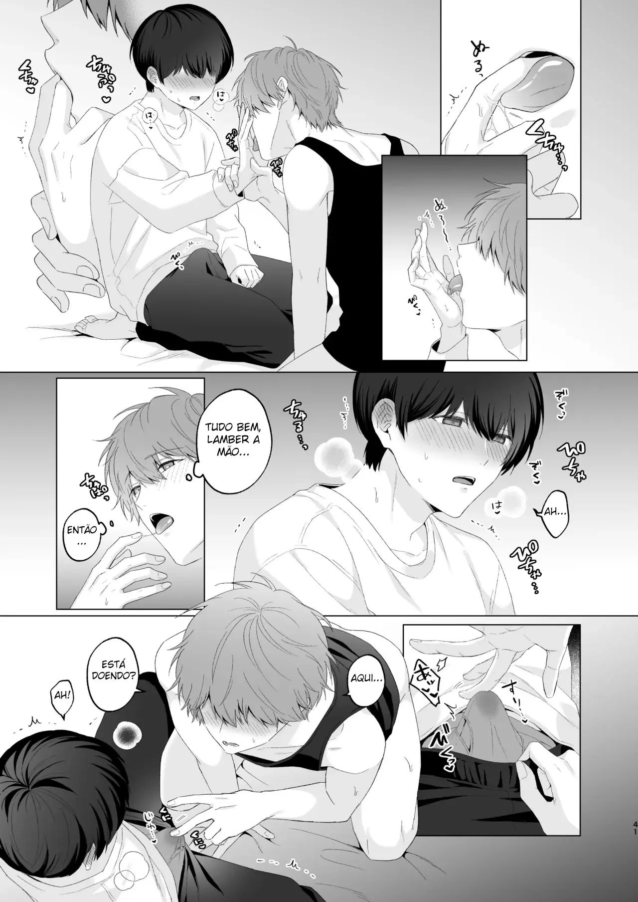 Três Irmãos, Muito Próximos, Fazendo Coisas Safadezas e Recebendo Sexo Oral Hentai – Página 40