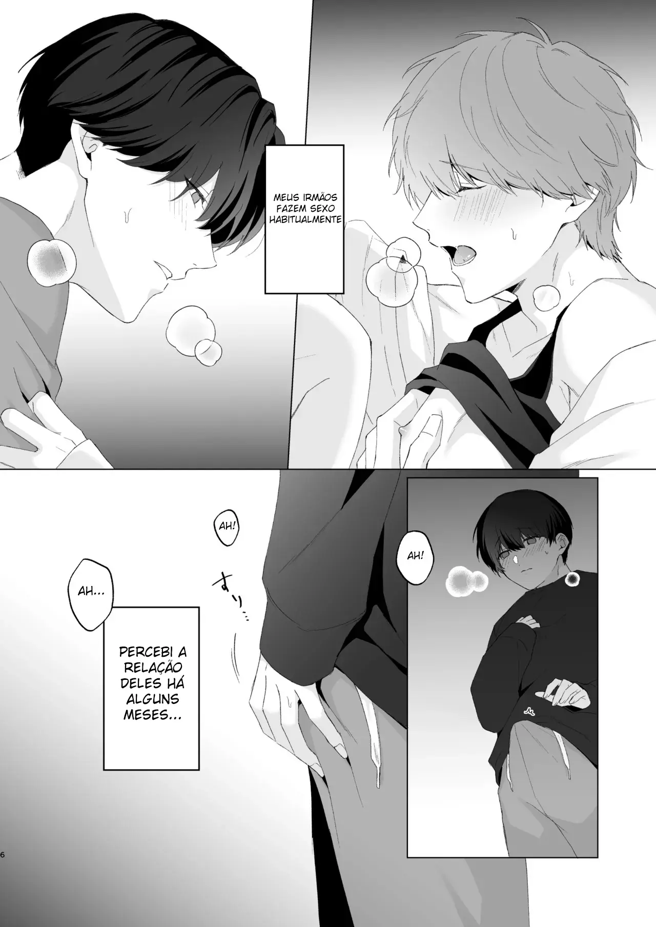 Três Irmãos, Muito Próximos, Fazendo Coisas Safadezas e Recebendo Sexo Oral Hentai – Página 5