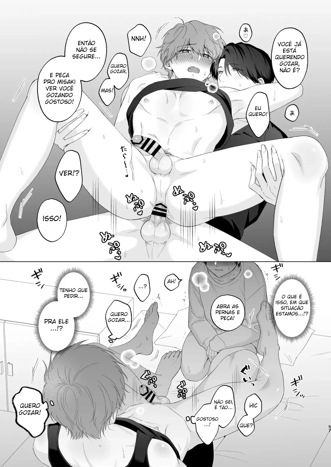 Três Irmãos, Muito Próximos, Fazendo Coisas Safadezas e Recebendo Sexo Oral Hentai – Página 56