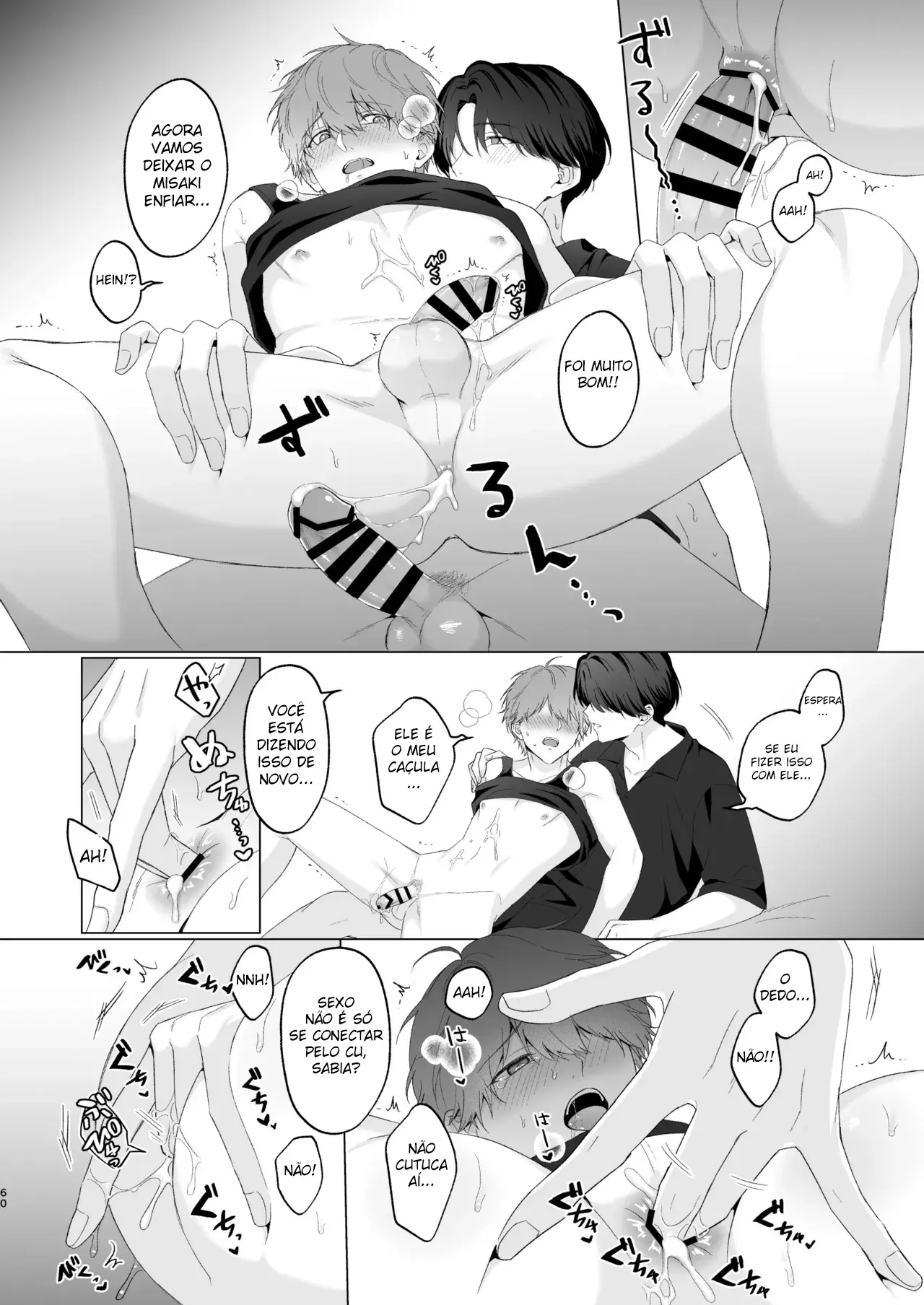 Três Irmãos, Muito Próximos, Fazendo Coisas Safadezas e Recebendo Sexo Oral Hentai – Página 59