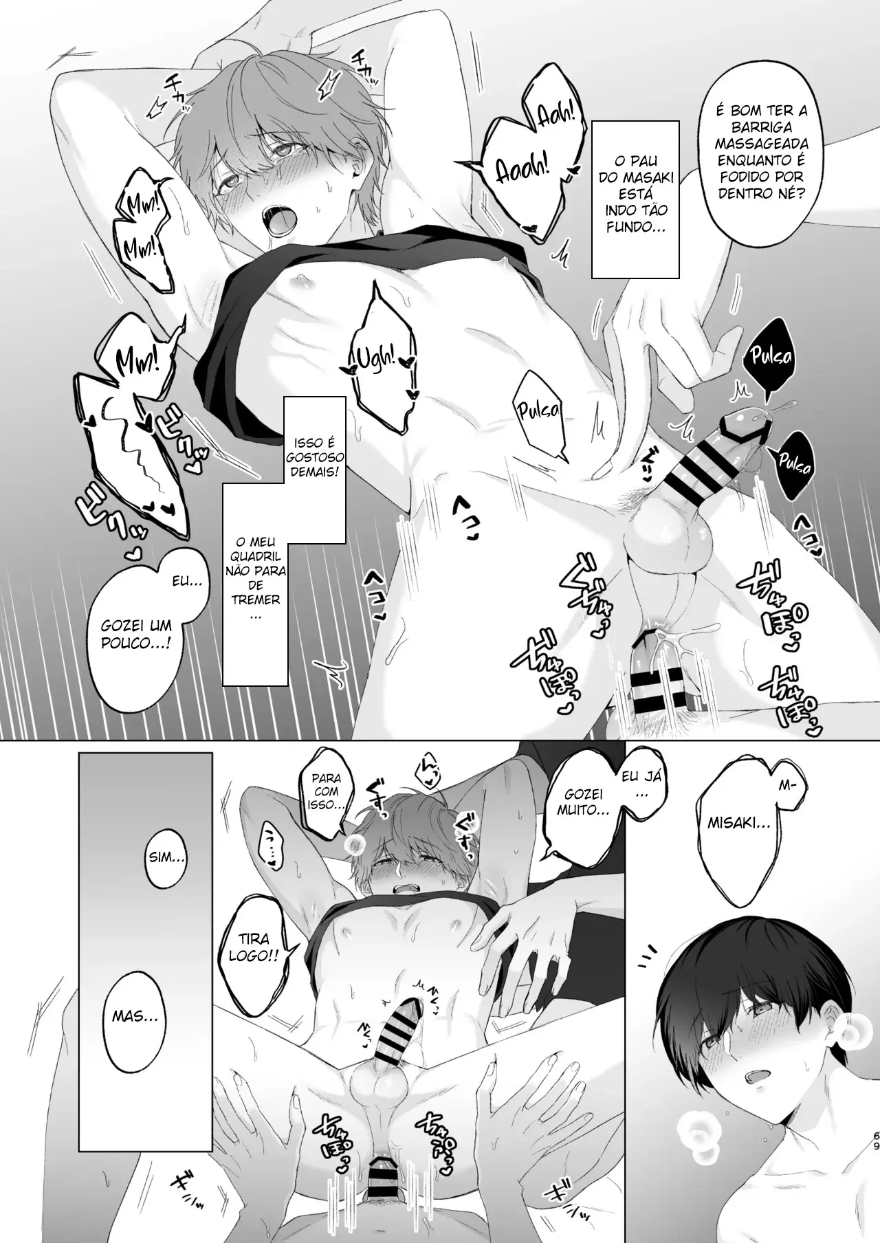 Três Irmãos, Muito Próximos, Fazendo Coisas Safadezas e Recebendo Sexo Oral Hentai – Página 68