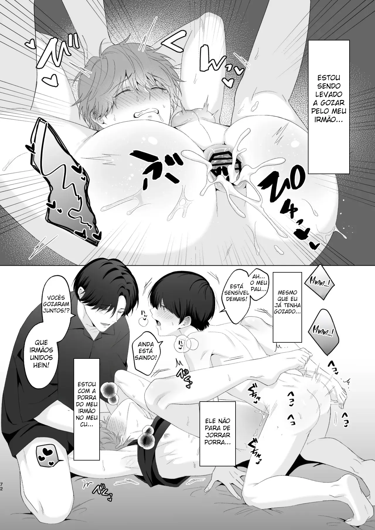 Três Irmãos, Muito Próximos, Fazendo Coisas Safadezas e Recebendo Sexo Oral Hentai – Página 71