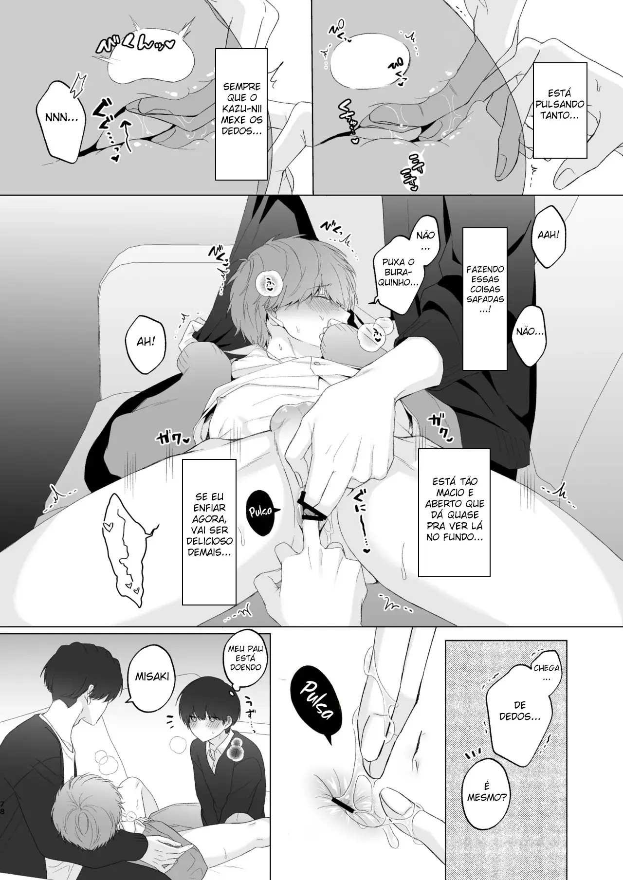 Três Irmãos, Muito Próximos, Fazendo Coisas Safadezas e Recebendo Sexo Oral Hentai – Página 77