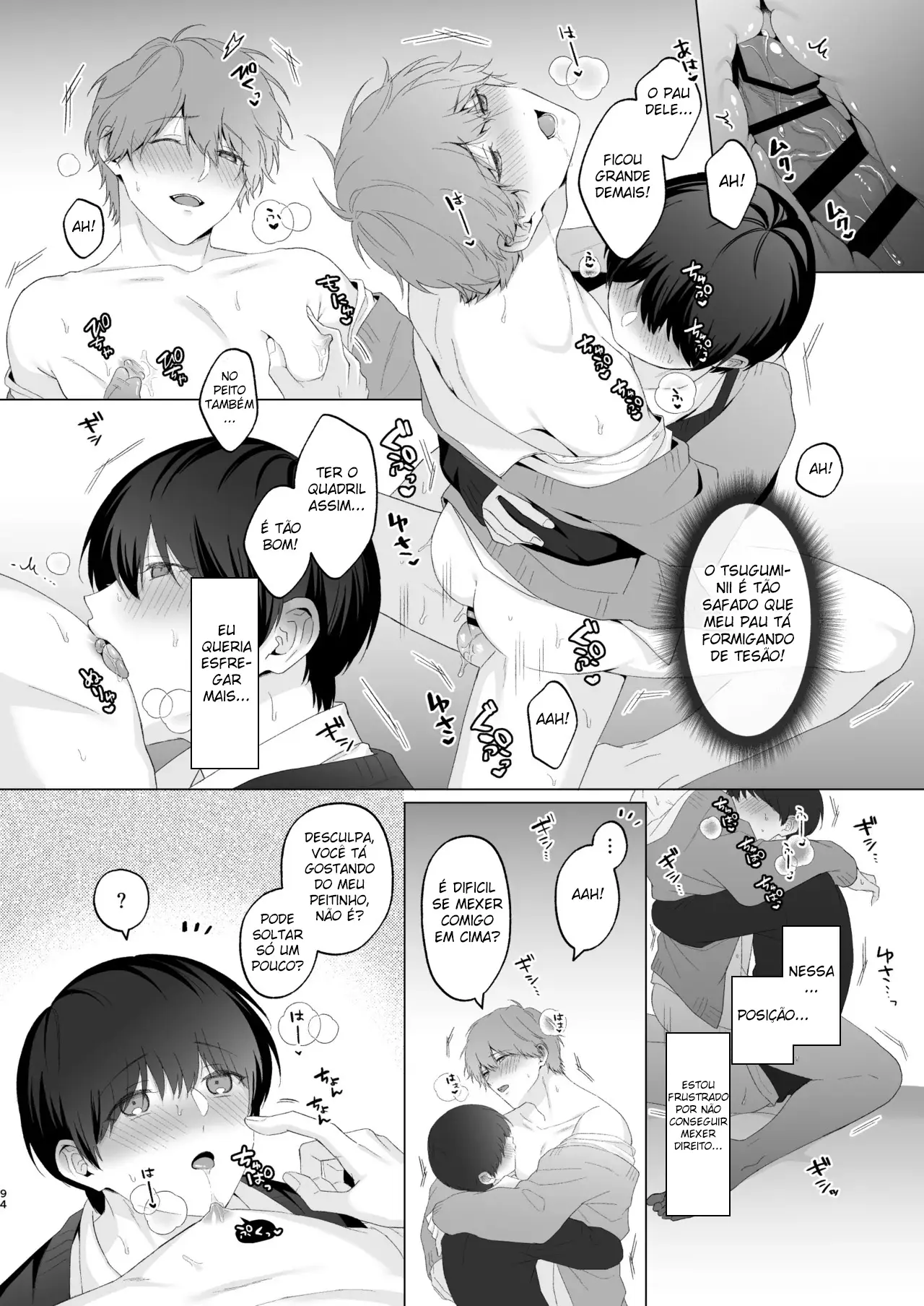 Três Irmãos, Muito Próximos, Fazendo Coisas Safadezas e Recebendo Sexo Oral Hentai – Página 93