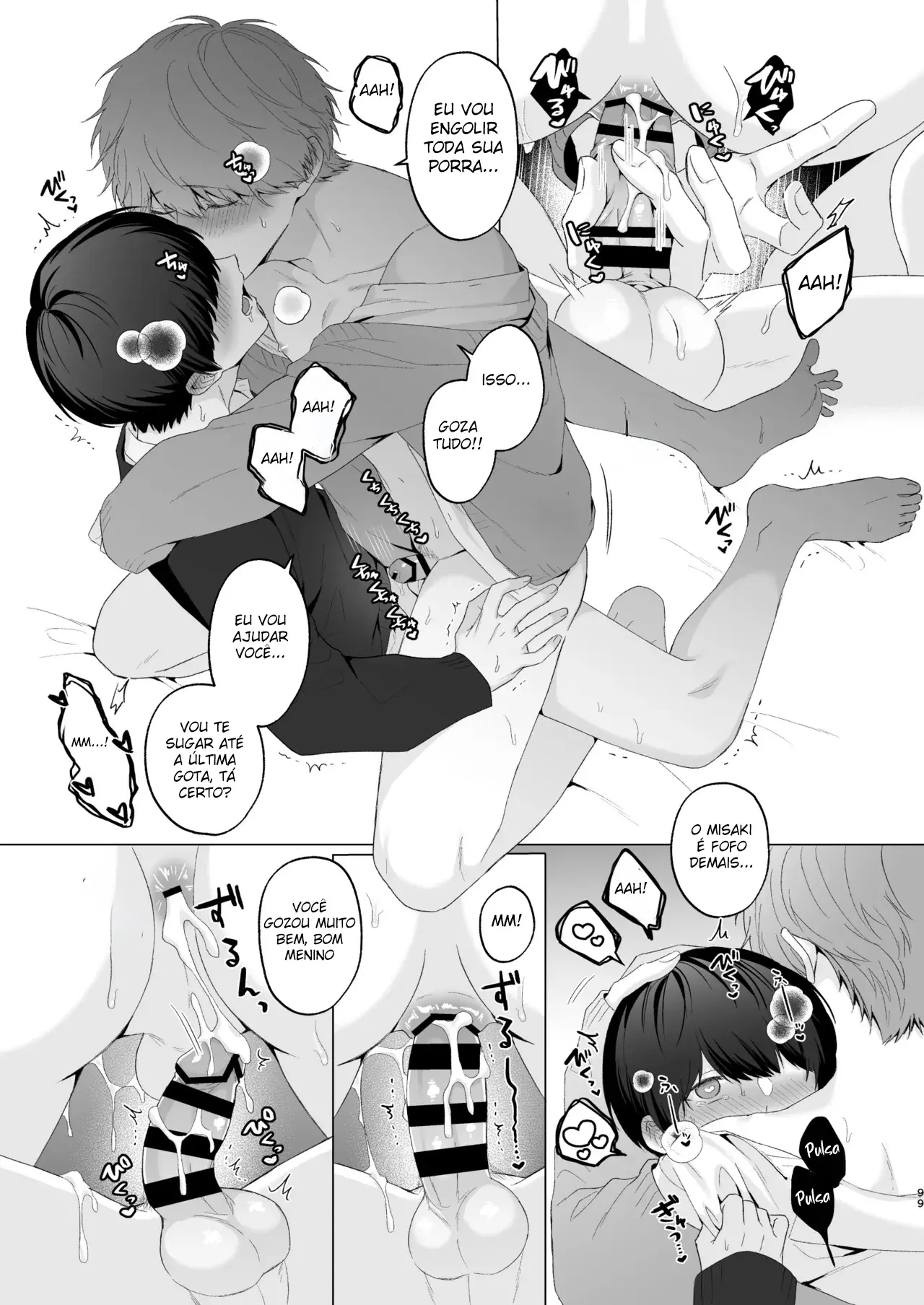 Três Irmãos, Muito Próximos, Fazendo Coisas Safadezas e Recebendo Sexo Oral Hentai – Página 98