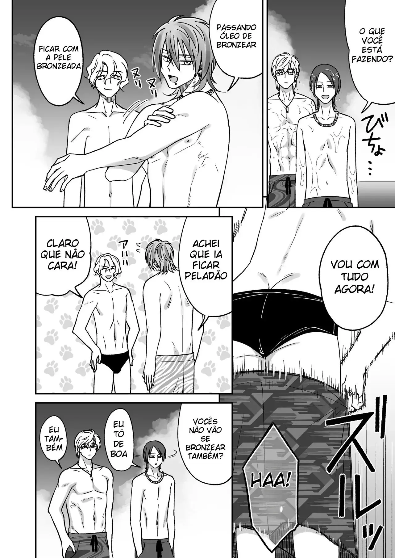 Trocando Carinhos na Praia Com Um Gyaruo no Nosso Segundo Mês de Namoro Hentai – Página 28