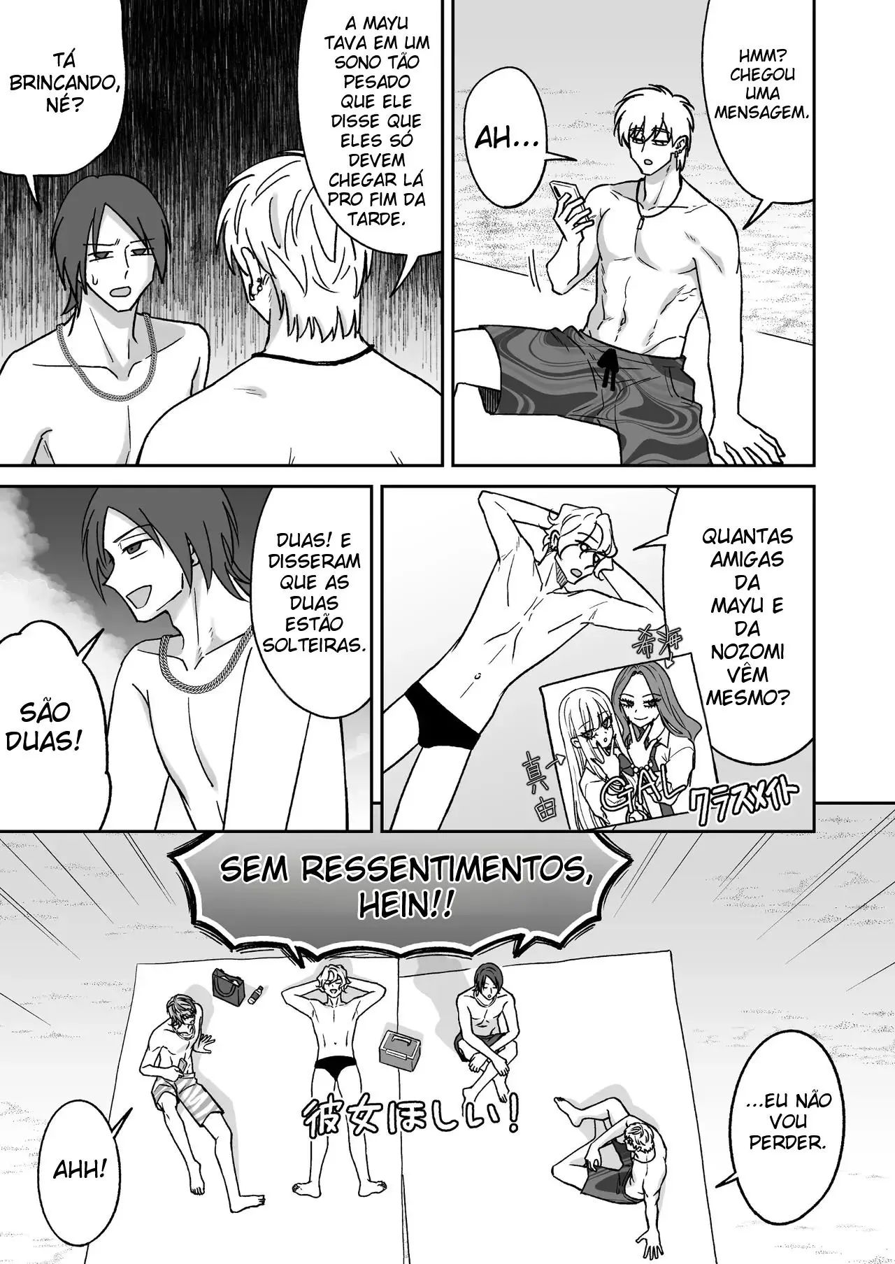 Trocando Carinhos na Praia Com Um Gyaruo no Nosso Segundo Mês de Namoro Hentai – Página 29