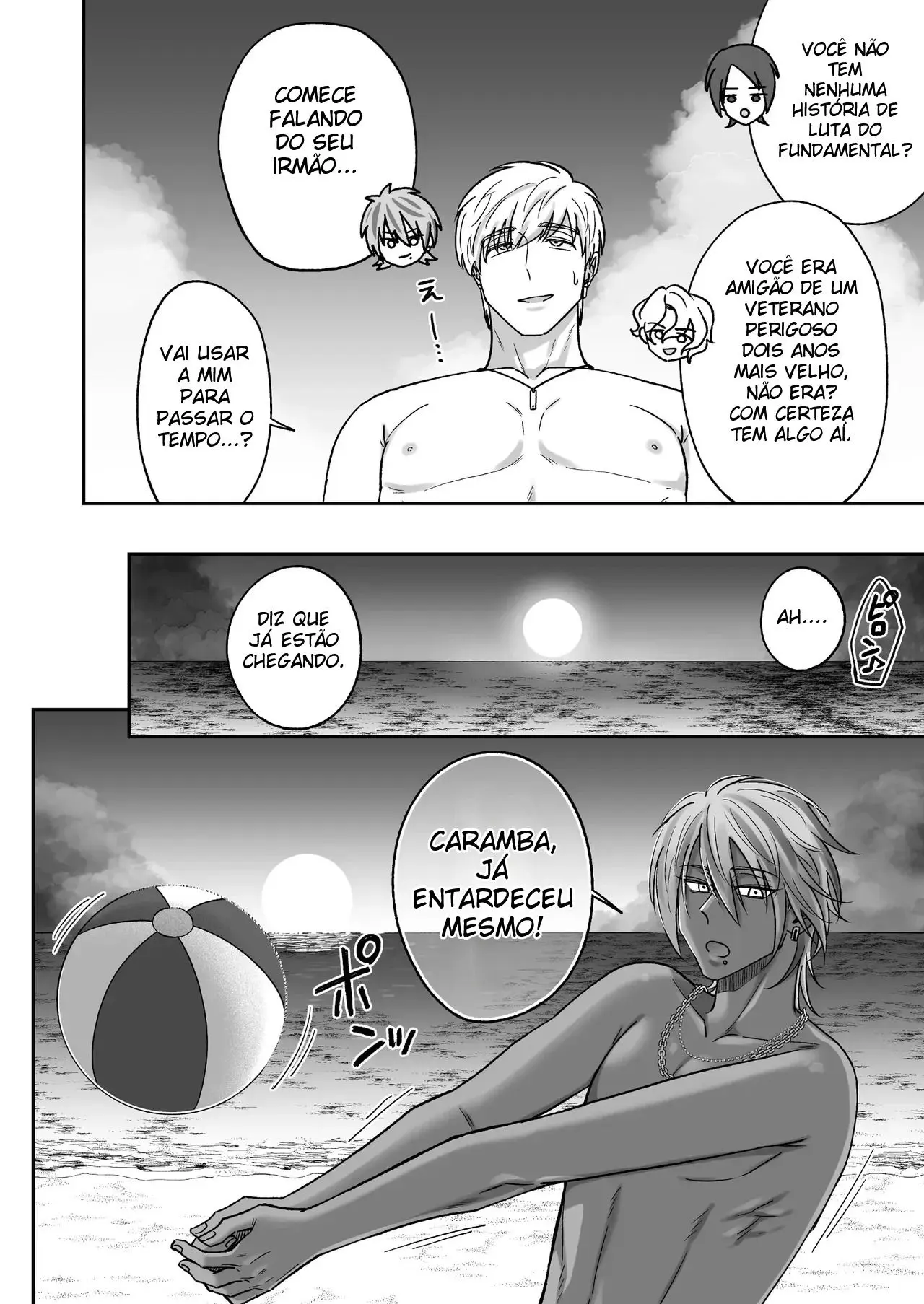 Trocando Carinhos na Praia Com Um Gyaruo no Nosso Segundo Mês de Namoro Hentai – Página 32