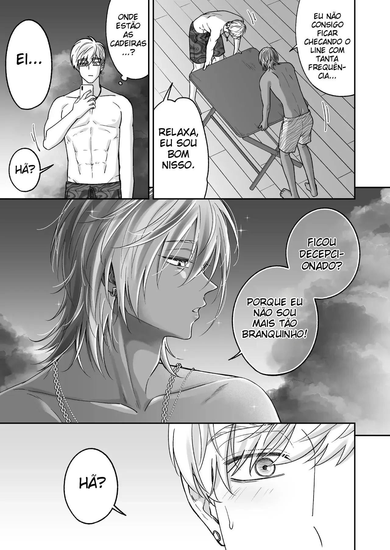 Trocando Carinhos na Praia Com Um Gyaruo no Nosso Segundo Mês de Namoro Hentai – Página 35