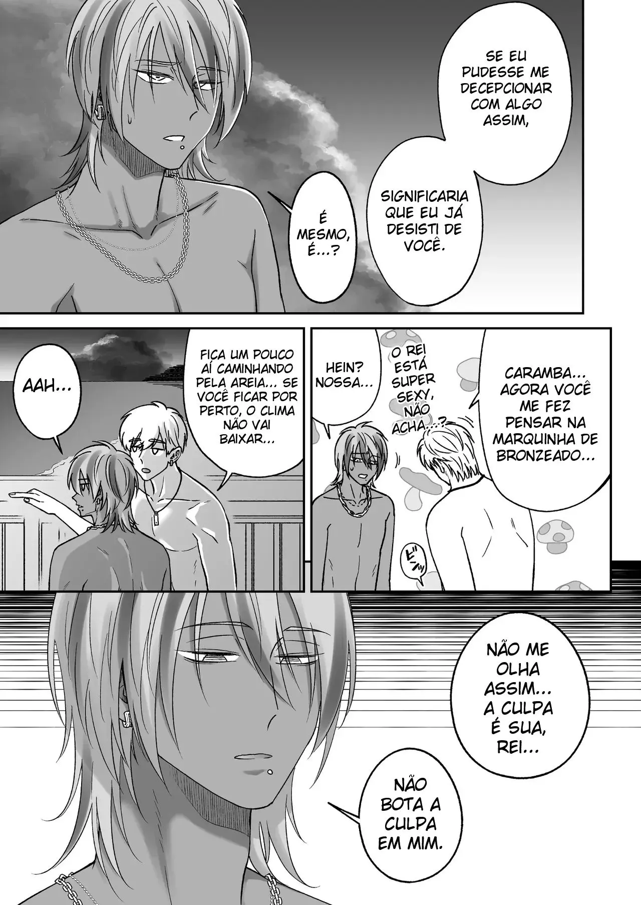Trocando Carinhos na Praia Com Um Gyaruo no Nosso Segundo Mês de Namoro Hentai – Página 37