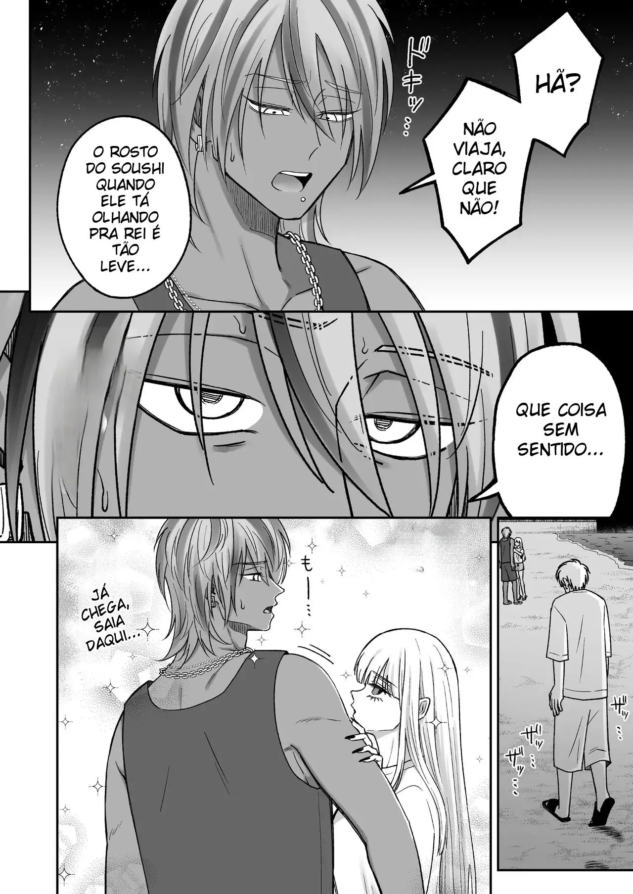 Trocando Carinhos na Praia Com Um Gyaruo no Nosso Segundo Mês de Namoro Hentai – Página 48