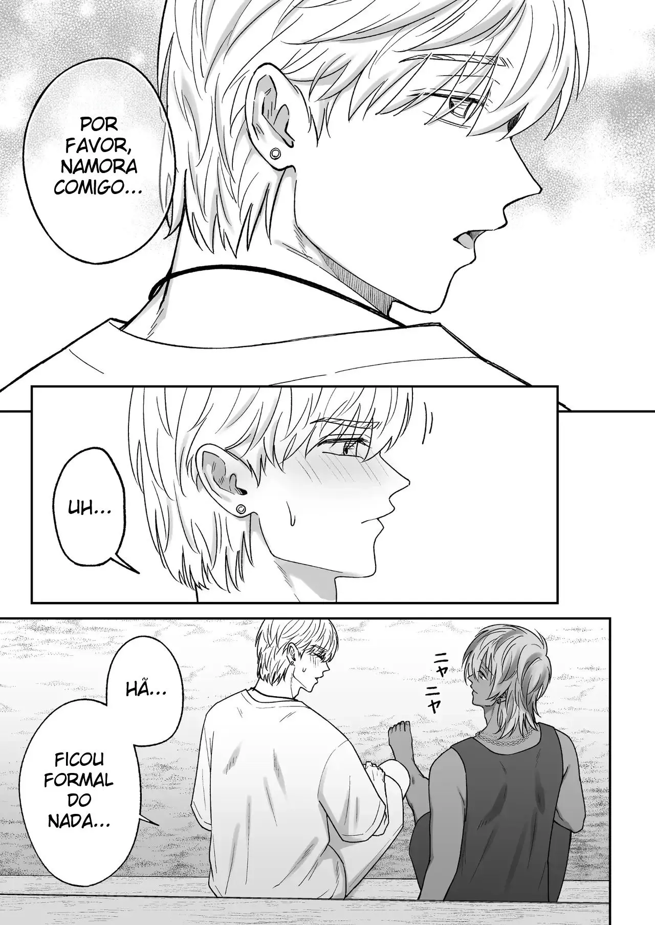 Trocando Carinhos na Praia Com Um Gyaruo no Nosso Segundo Mês de Namoro Hentai – Página 55