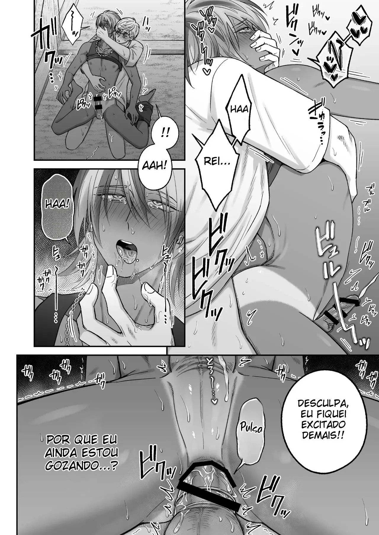 Trocando Carinhos na Praia Com Um Gyaruo no Nosso Segundo Mês de Namoro Hentai – Página 82