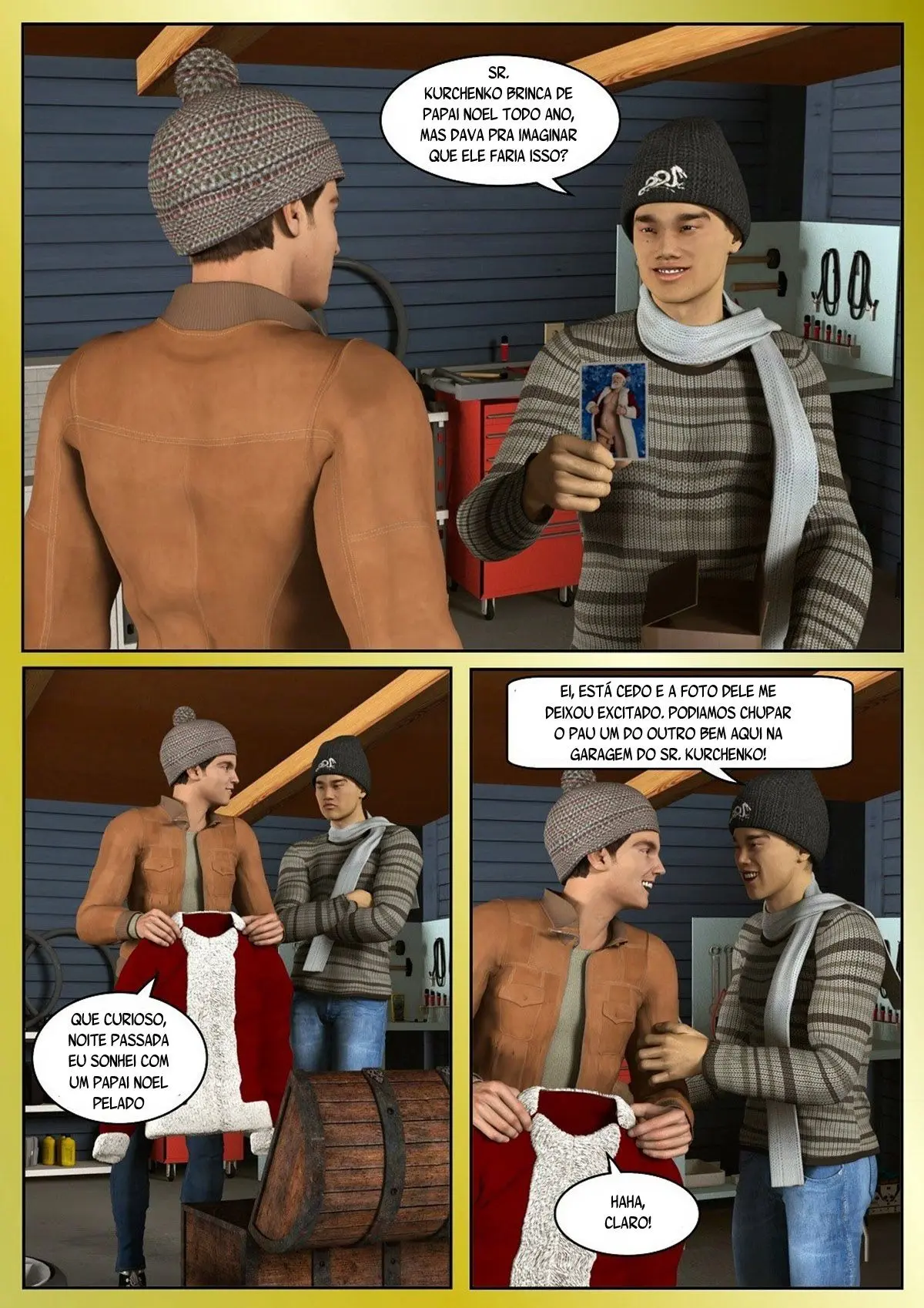 Um Natal Peludo Hentai – Página 3