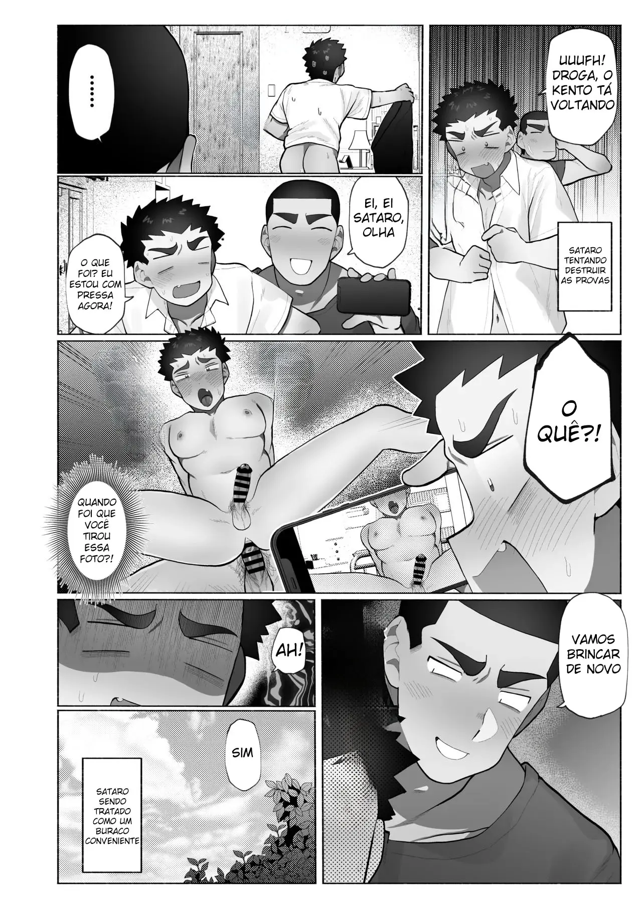 Uma História Sobre Alguém Que Acaba Vendo o Irmão Mais Velho do Amigo Se Masturbando Hentai – Página 19