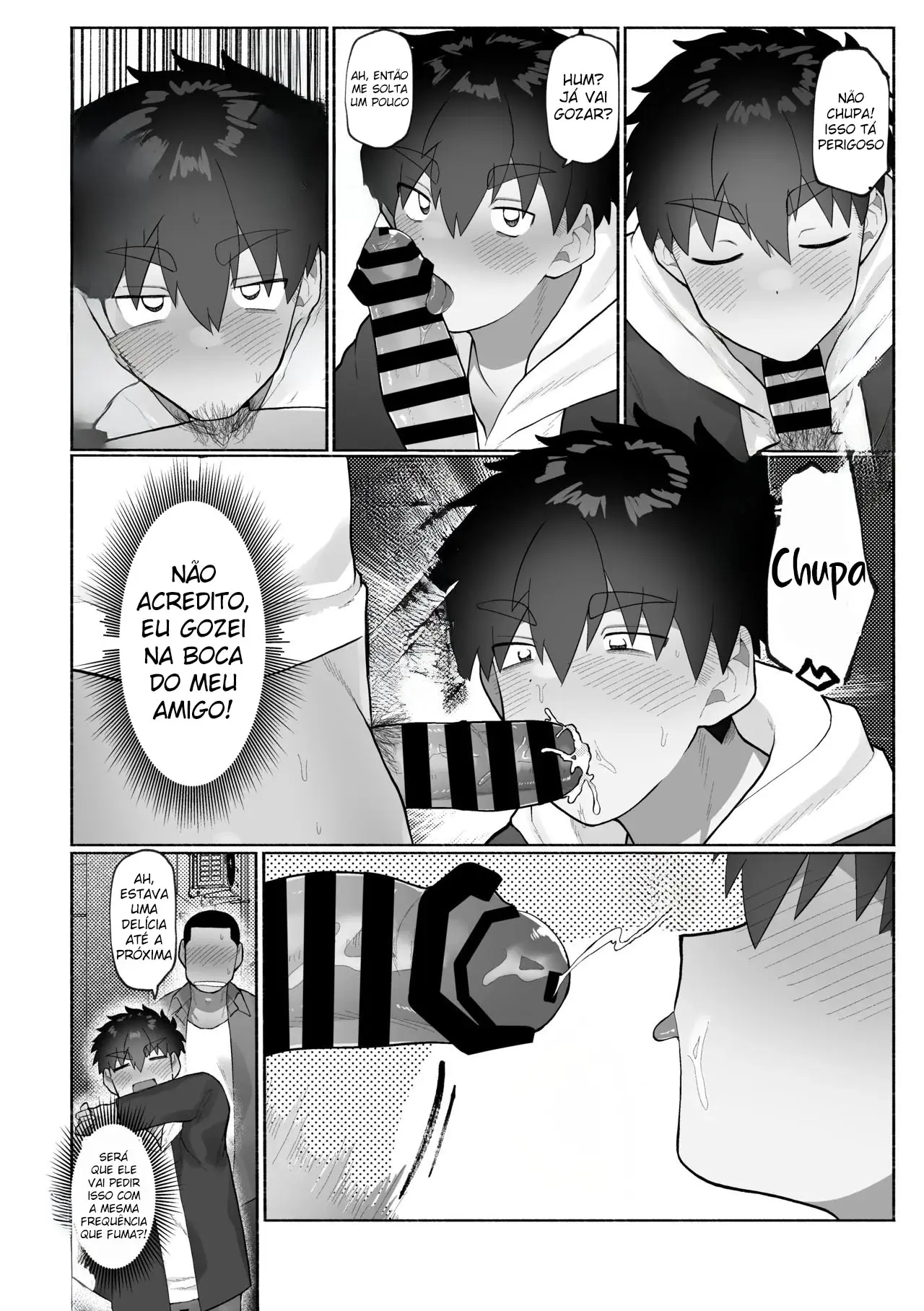 Uma História Sobre Alguém Que Acaba Vendo o Irmão Mais Velho do Amigo Se Masturbando Hentai – Página 26