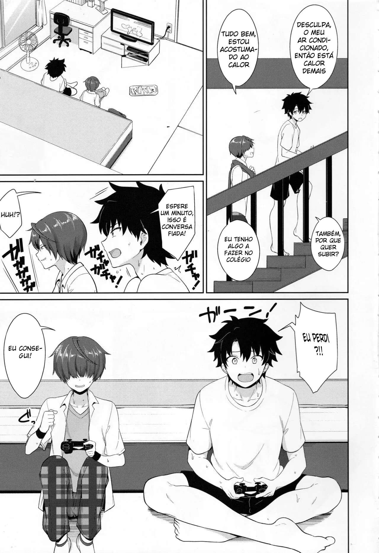 Verão Com Meu Kouhai Encharcado de Suor Hentai – Página 3